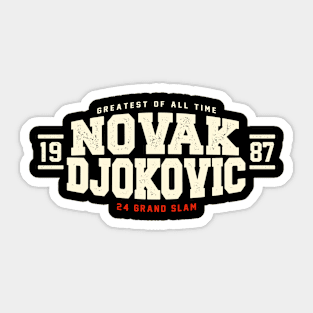 novak djokovic goat Sticker